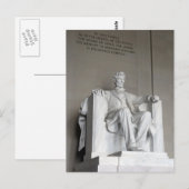 Abraham Lincoln Statue Lincoln Memorial Washington Briefkaart (Voorkant / Achterkant)