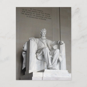 Abraham Lincoln Statue Lincoln Memorial Washington Briefkaart