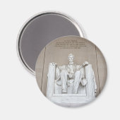 Abraham Lincoln Statue Magneet (Voorkant / Achterkant)