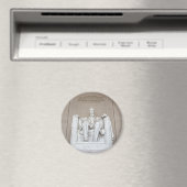 Abraham Lincoln Statue Magneet (Insitu (Vaatwasser))