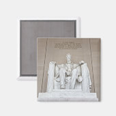 Abraham Lincoln Statue Magneet (Voorkant / Achterkant)
