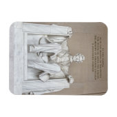 Abraham Lincoln Statue Magneet (Horizontaal)