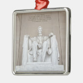 Abraham Lincoln Statue Metalen Ornament (Links)