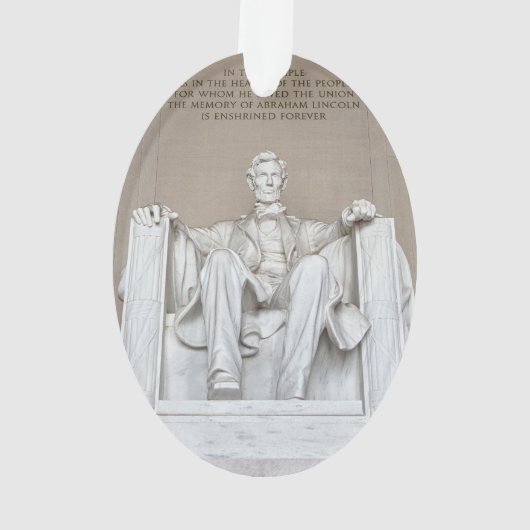 Abraham Lincoln Statue Ornament (achterkant)