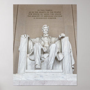 Abraham Lincoln Statue Poster