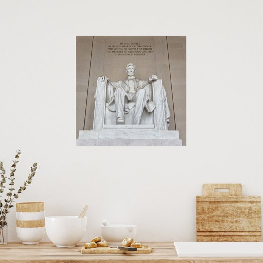 Abraham Lincoln Statue Poster (Keuken)