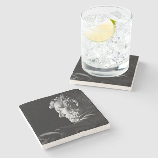 Abraham Lincoln Stenen Onderzetter (Zijkant)