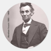 Abraham lincoln Sticker (Voorkant)