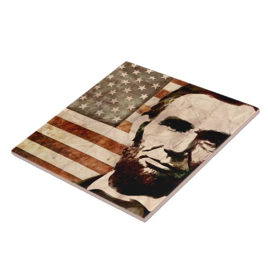 Abraham Lincoln Tegeltje (Zijkant)