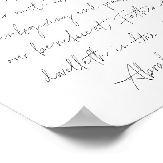 Abraham Lincoln Thanksgiving Dag Poster (Hoek)