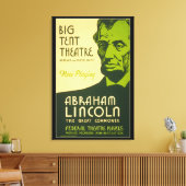 Abraham Lincoln The Great Commoner Canvas Afdruk (Insitu (Woonkamer))