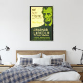 Abraham Lincoln The Great Commoner Canvas Afdruk (Insitu (Slaapkamer))