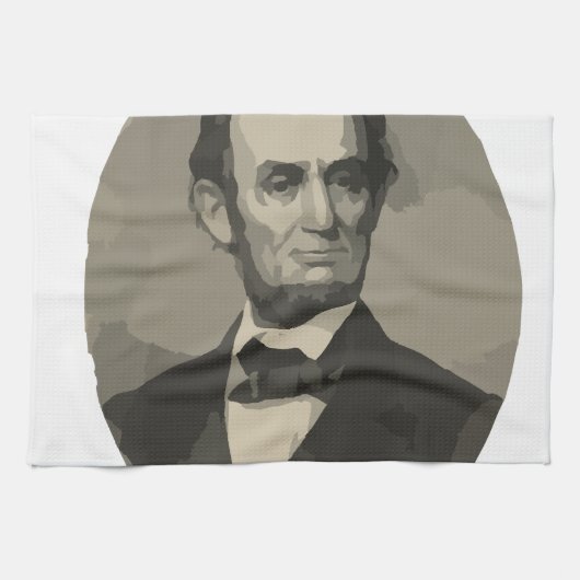 abraham lincoln theedoek (Horizontaal)