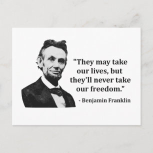 Abraham Lincoln Troll Quote Briefkaart