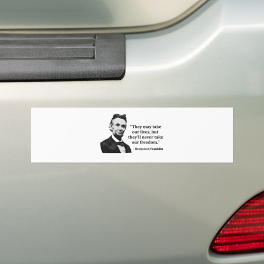Abraham Lincoln Troll Quote Bumpersticker (Op auto)