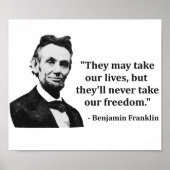 Abraham Lincoln Troll Quote Poster (Voorkant)