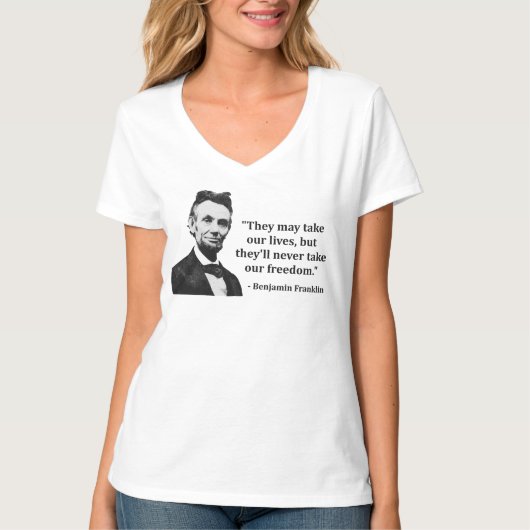 Abraham Lincoln Troll Quote T-shirt (Voorkant)