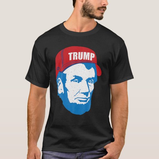 Abraham Lincoln Trump Pet 2020 Verkiezing MAGA Rep T-shirt (Voorkant)