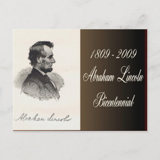 Abraham Lincoln tweehonderdjarig jubileum Briefkaart