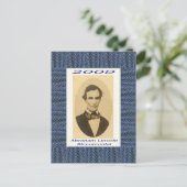 Abraham Lincoln tweehonderdjarig jubileum Briefkaart (Staand voorkant)