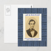 Abraham Lincoln tweehonderdjarig jubileum Briefkaart (Voorkant / Achterkant)