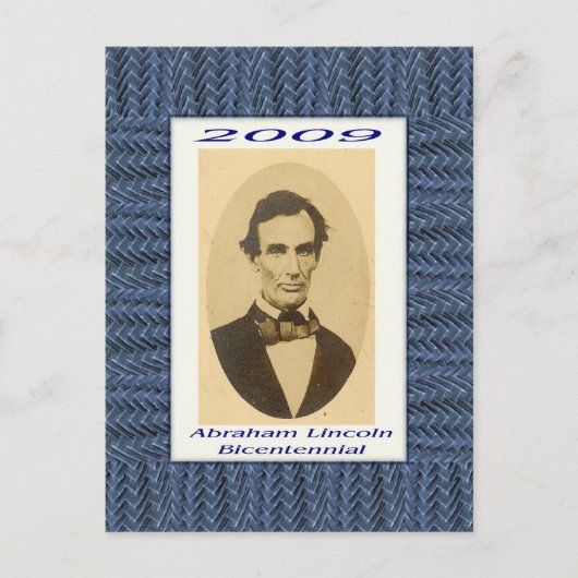 Abraham Lincoln tweehonderdjarig jubileum Briefkaart (Voorkant)