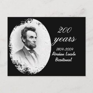 Abraham Lincoln tweehonderdjarig jubileum Briefkaart