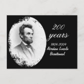 Abraham Lincoln tweehonderdjarig jubileum Briefkaart (Voorkant)