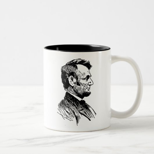 Abraham Lincoln Tweekleurige Koffiemok (Rechts)