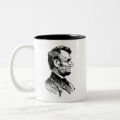 Abraham Lincoln Tweekleurige Koffiemok (Links)