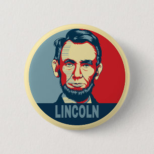 Abraham Lincoln USA President Hope Ronde Button 5,7 Cm