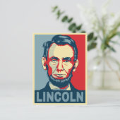 Abraham Lincoln USA President Hope Style Briefkaart (Staand voorkant)