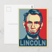 Abraham Lincoln USA President Hope Style Briefkaart (Voorkant / Achterkant)