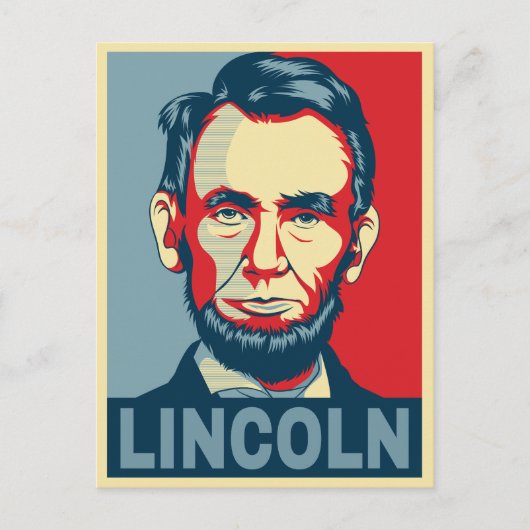 Abraham Lincoln USA President Hope Style Briefkaart (Voorkant)