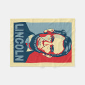 Abraham Lincoln USA President Hope Style Fleece Deken (Voorkant (Horizontaal))