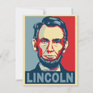 Abraham Lincoln USA President Hope Style Kaart
