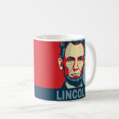 Abraham Lincoln USA President Hope Style Koffiemok (Voorkant rechts)