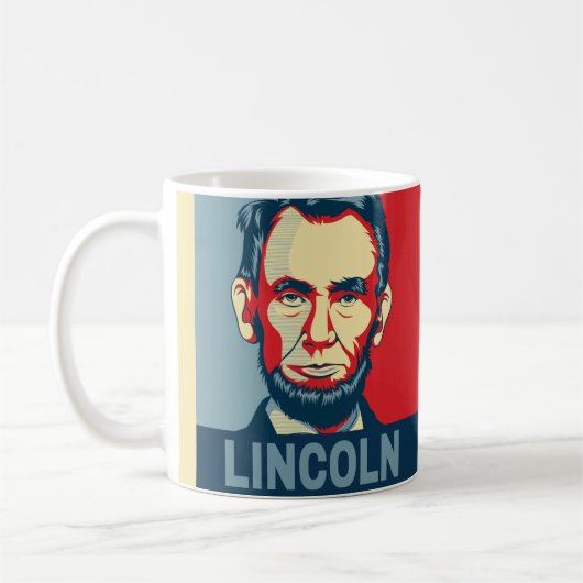 Abraham Lincoln USA President Hope Style Koffiemok (Links)
