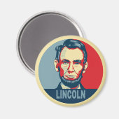 Abraham Lincoln USA President Hope Style Magneet (Voorkant / Achterkant)