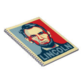 Abraham Lincoln USA President Hope Style Notitieboek (Rechterzijde)
