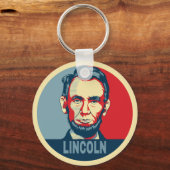 Abraham Lincoln USA President Hope Style Sleutelhanger (Voorkant)