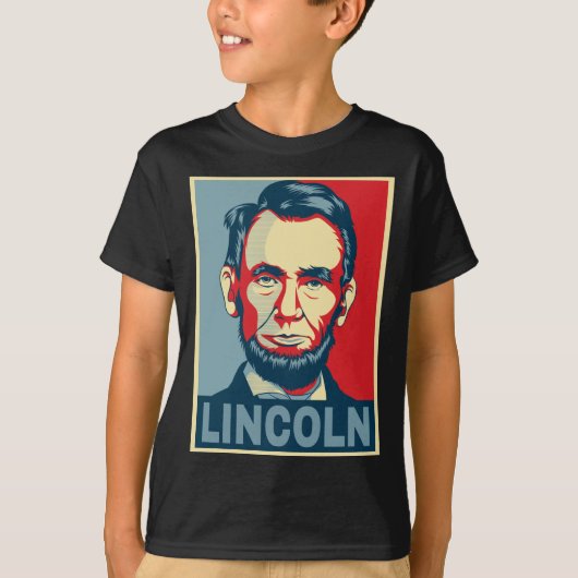 Abraham Lincoln USA President Hope Style T-shirt (Voorkant)