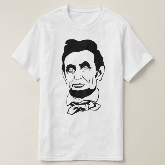 Abraham Lincoln Vector Screenprint T-shirt (Design voorkant)