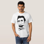 Abraham Lincoln Vector Screenprint T-shirt (Voorkant volledig)