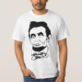 Abraham Lincoln Vector Screenprint T-shirt (Voorkant)