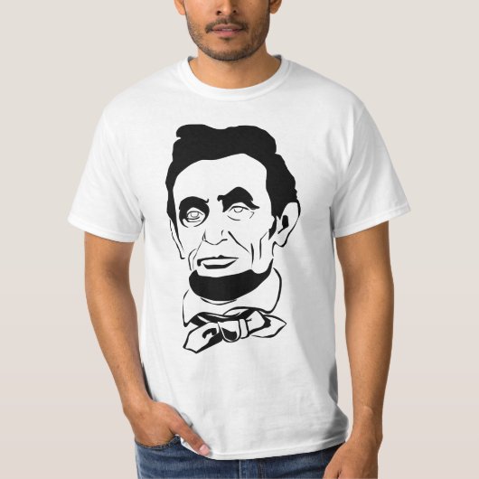 Abraham Lincoln Vector Screenprint T-shirt (Voorkant)