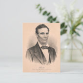 Abraham Lincoln Verkozen President 1860 Lithograaf Briefkaart (Staand voorkant)