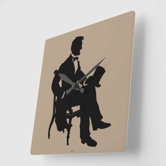 Abraham Lincoln Vierkante Klok (Hoek)