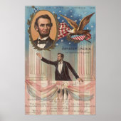 Abraham Lincoln Vintage Poster (Voorkant)