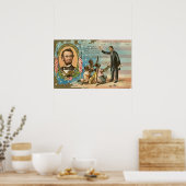 Abraham Lincoln Vintage Poster (Keuken)